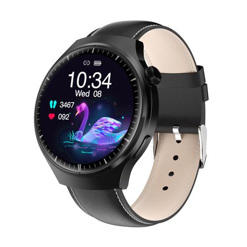 2025新款watch4智能手表锌合金圆形表盘健康电子手表检测手环工厂